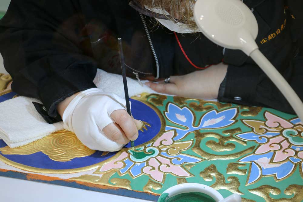 建造物彩色：「彫刻の彩色」