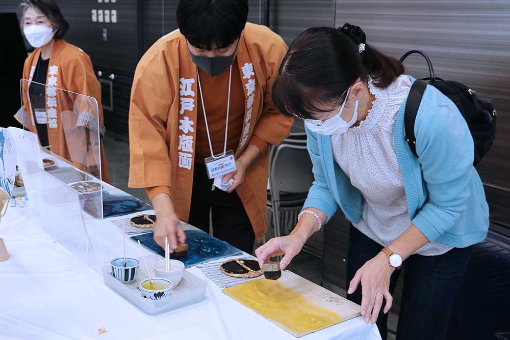 国芳「金魚づくし　ぼんぼん」または「猫飼好五十三疋」伝統道具で摺る